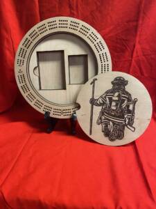 Fire Fighter Cribbage Board