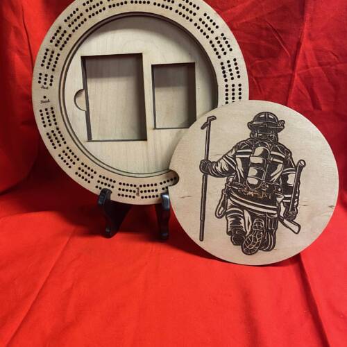 Fire Fighter Cribbage Board