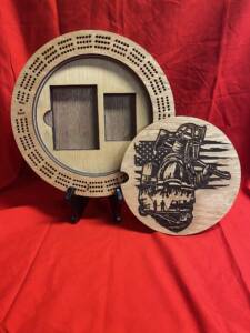 Fire Fighter Cribbage Board 2