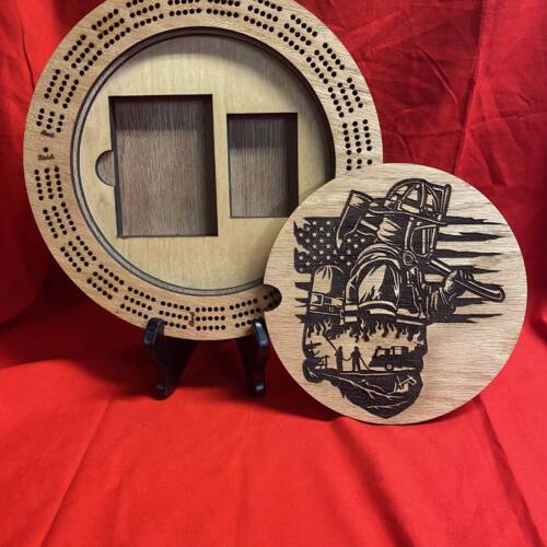 Fire Fighter Cribbage Board 2