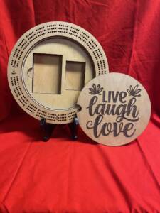 Live Laugh Love Cribbage Board