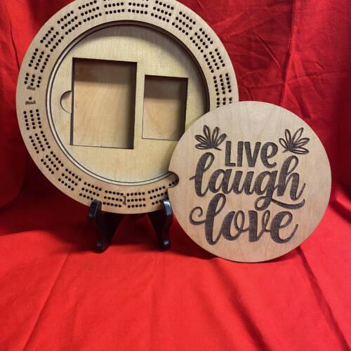 Live Laugh Love Cribbage Board
