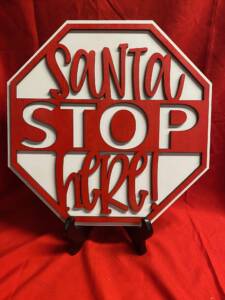 Santa Stop Sign