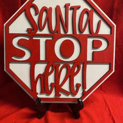 Santa Stop Sign