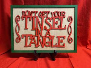 Tinsle In A Tangle Sign