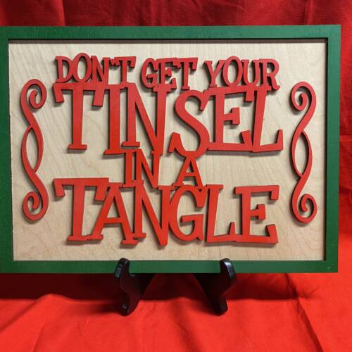 Tinsle In A Tangle Sign